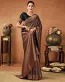 Black Silk Woven Saree
