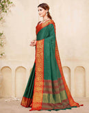 Green Silk Woven Kanjivaram Saree