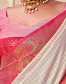 Off White Silk Woven Kanjivaram Saree