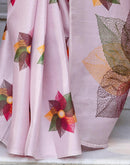 Light Purple Khadi Printed Saree