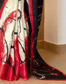 Black Khadi Printed Saree