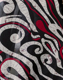 Red Khadi Printed Saree