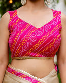 Beige Shimmer Lace Saree