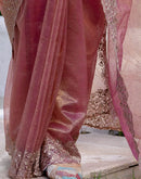 Magenta Shimmer Swarovski Saree