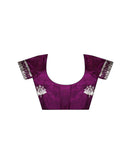 Dark Purple Tissue Silk Embroidery Saree