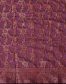 Magenta Silk Woven Saree
