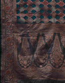Rama Blue Silk Woven Saree