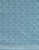 Turquoise Blue Chanderi Woven Saree