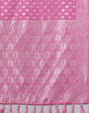 Light Pink Chanderi Woven Saree