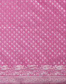 Light Pink Chanderi Woven Saree