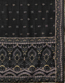 Black Silk Printed Saree