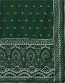 Bottle Green Silk Printed Saree