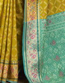 Green Silk Woven Patola Saree