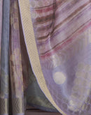 Lavender Khadi Printed Woven Saree