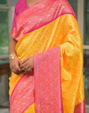 Yellow Silk Woven Kanjivaram Saree