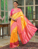 Yellow Silk Woven Kanjivaram Saree