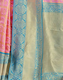 Pink Silk Woven Kanjivaram Saree