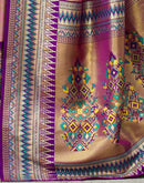 Pink Tissue Silk Woven Paithani Saree