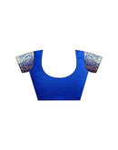 Blue Silk Woven Banarasi Saree