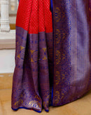 Red Silk Woven Kanjivaram Saree