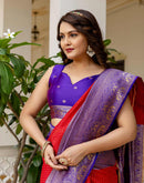 Red Silk Woven Kanjivaram Saree