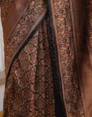 Black Silk Woven Kanjivaram Saree