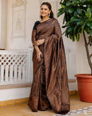 Black Silk Woven Kanjivaram Saree