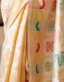 Off White Silk Woven Patola Saree