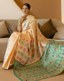 Off White Silk Woven Patola Saree