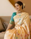Off White Silk Woven Patola Saree