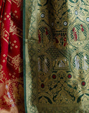 Red Silk Woven Banarasi Saree