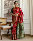 Red Silk Woven Banarasi Saree