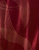 Maroon Organza Printed Swarovski Saree