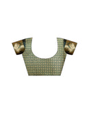 Wine Silk Woven Saree