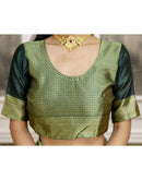 Pista Green Silk Woven Patola Saree