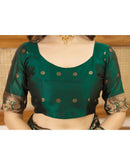 Green Silk Woven Banarasi Saree