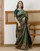 Green Silk Woven Banarasi Saree