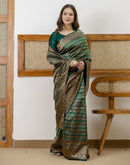 Green Silk Woven Banarasi Saree