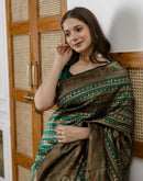 Green Silk Woven Banarasi Saree