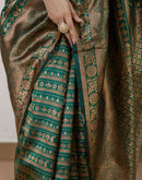 Green Silk Woven Banarasi Saree