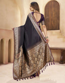 Black Silk Woven Banarasi Saree
