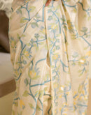 Beige Cotton Woven Saree