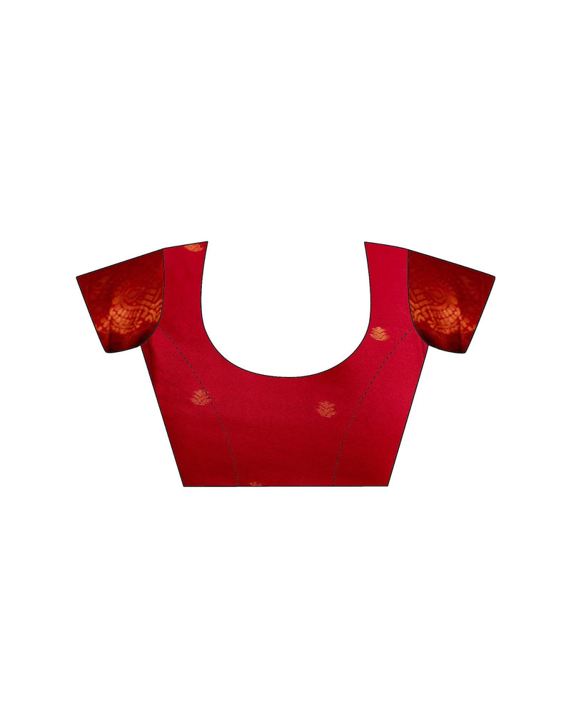 Beige Silk Woven Saree