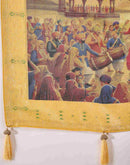 Yellow Chanderi Woven Saree