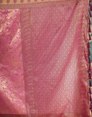 Pink Silk Woven Banarasi Saree