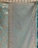 Sea Green Silk Woven Banarasi Saree