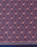 Navy Blue Satin Printed Saree