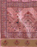 Pink Silk Woven Saree
