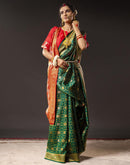 Green Silk Woven Saree