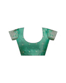 Mint Green Silk Woven Banarasi Saree